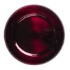 Richland Beaded Charger Plate 13" Burgundy Set Of 24