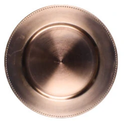 Richland Beaded Charger Plate 13" Rose Gold Set Of 48