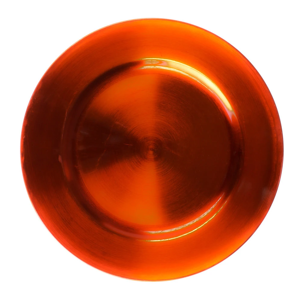 Richland Plain Charger Plate 13" Orange Set Of 48 1 Richland Plain Charger Plate 13" Orange Set Of 48