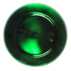 Richland Beaded Charger Plate 13" Forest Green Set Of 24