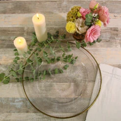 Richland 13" Gold Rim Glass Charger Plate Set Of 12 -Candle Glow Deals Store 9053 7272 7c4fd4af 7d46 4f57 af0f 26bbd70d71a2