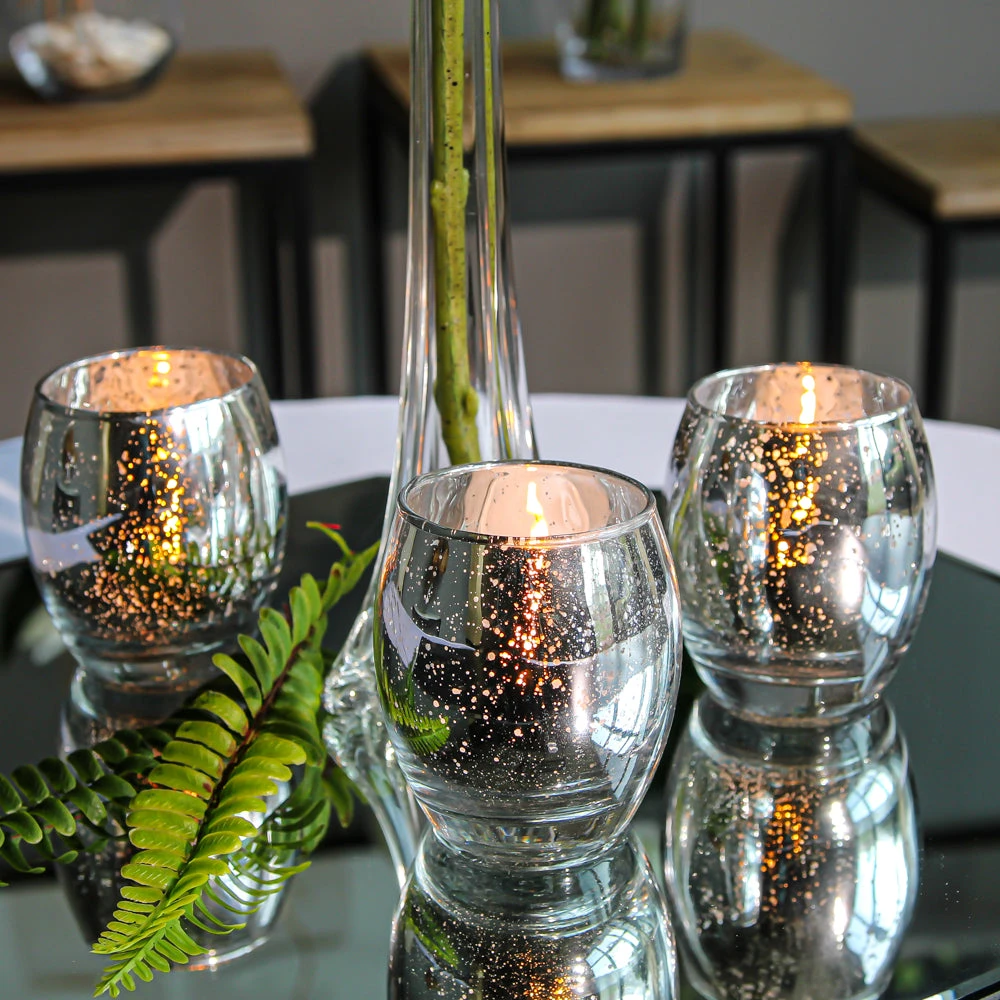 Richland Grande Hurricane Votive Holder Silver Mercury Set Of 72 2 Richland Grande Hurricane Votive Holder Silver Mercury Set Of 72 - Image 2