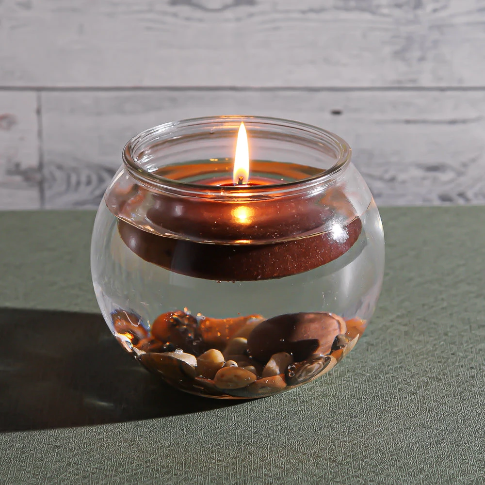 Richland Floating Candles 3" Brown Set Of 24 2 Richland Floating Candles 3" Brown Set Of 24 - Image 2