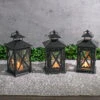 Richland Noble Lantern Black Metal 7" Set Of 6
