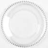 Richland 13" Silver Beaded Plastic Charger Plate Set Of 12