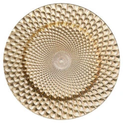Richland 13" Gold Art Deco Charger Plate Set Of 48