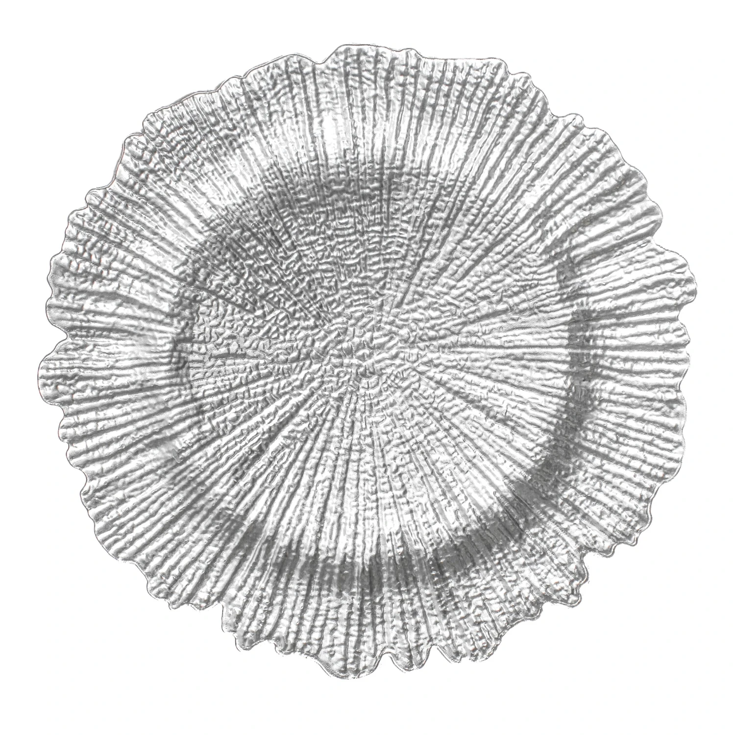 Richland 13" Dripped In Silver Charger Plate Set Of 12 1 Richland 13" Dripped In Silver Charger Plate Set Of 12