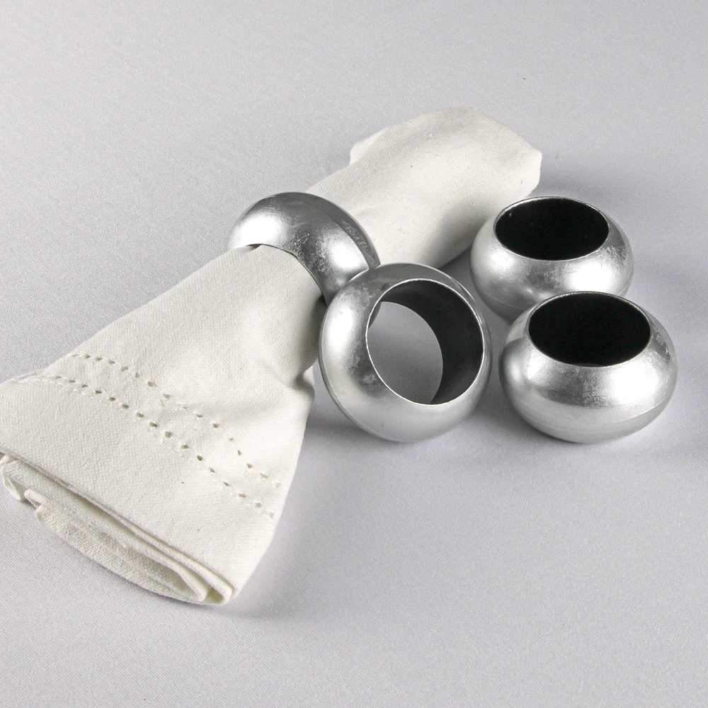 Richland Napkin Ring 2.3" Silver Set Of 24 3 Richland Napkin Ring 2.3" Silver Set Of 24 - Image 3