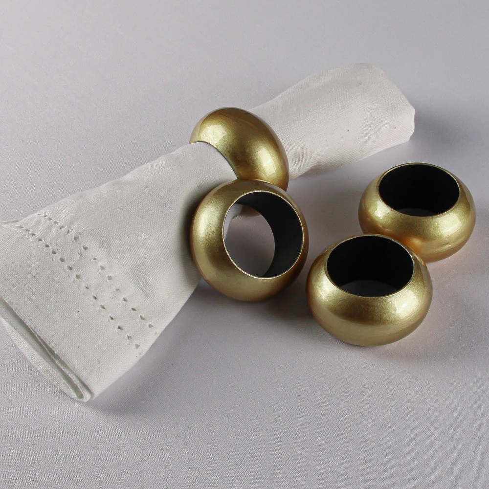 Richland Napkin Ring 2.3" Gold Set Of 48 2 Richland Napkin Ring 2.3" Gold Set Of 48 - Image 2