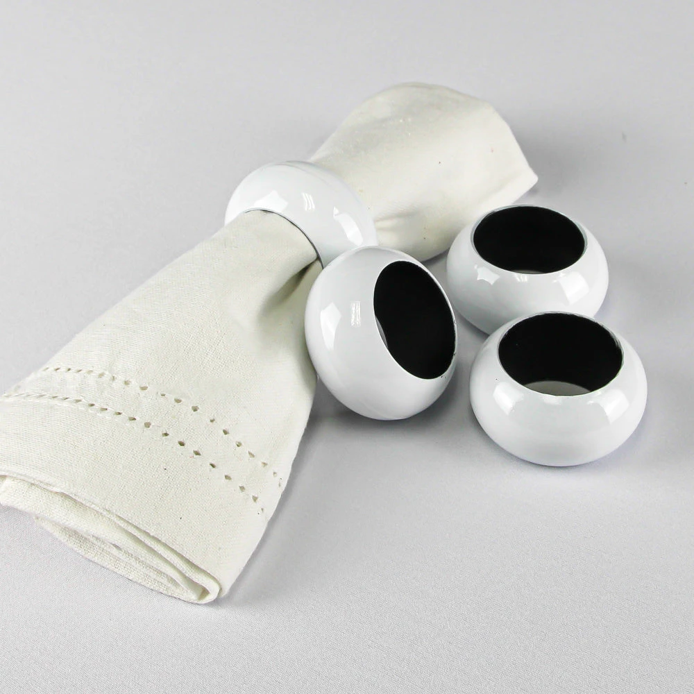 Richland Napkin Ring 2.3" White Set Of 48 2 Richland Napkin Ring 2.3" White Set Of 48 - Image 2