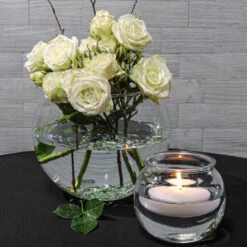 Richland Bubble Ball Vase With Rim 3.5" Set Of 12 5 Richland Bubble Ball Vase With Rim 3.5" Set Of 12 -Candle Glow Deals Store 9552649