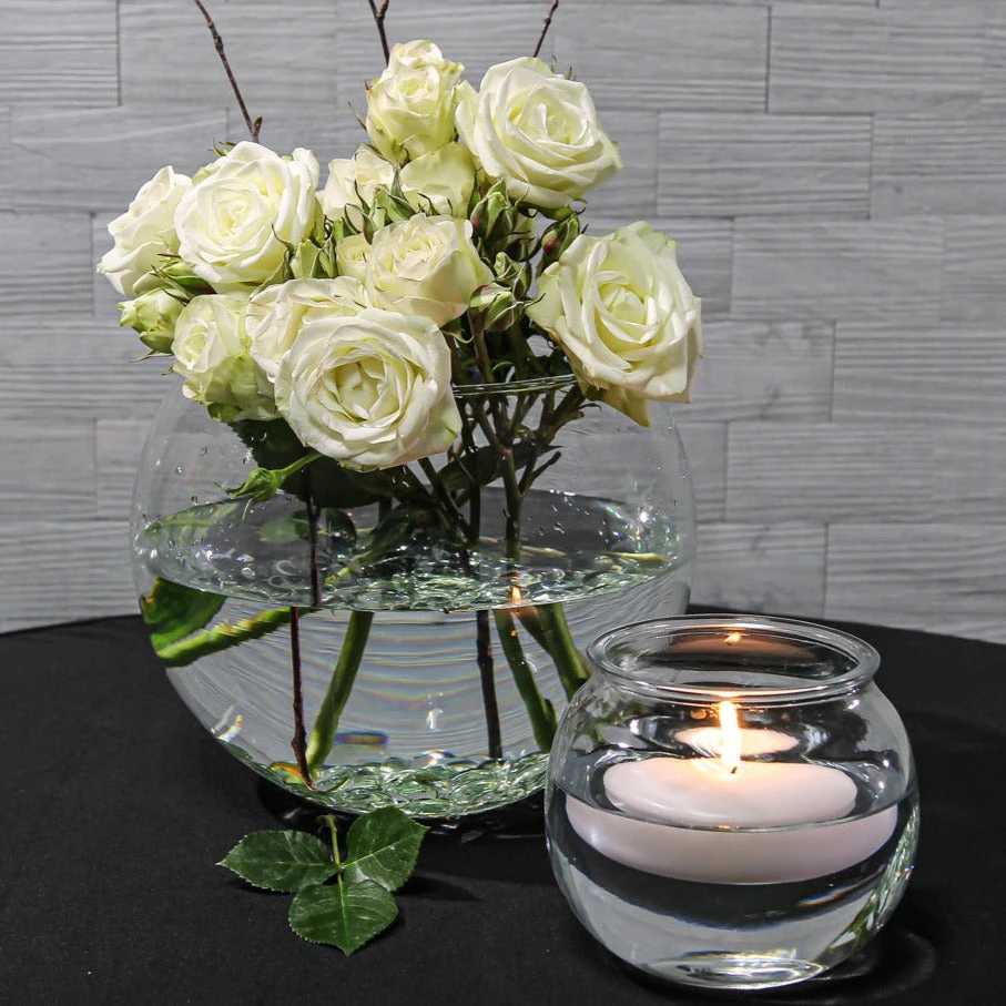 Richland Bubble Ball Vase With Rim 3.5" Set Of 12 3 Richland Bubble Ball Vase With Rim 3.5" Set Of 12 - Image 3