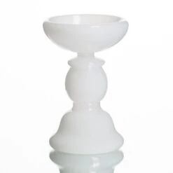 Richland White Glass Pillar Candle Holder Set Of 3 -Candle Glow Deals Store 9592 2