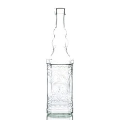 Richland Vintage Square Glass Bottle Clear Set Of 6