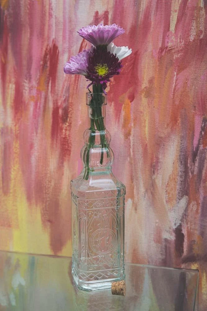 Richland Vintage Square Glass Bottle Clear Set Of 12 3 Richland Vintage Square Glass Bottle Clear Set Of 12 - Image 3