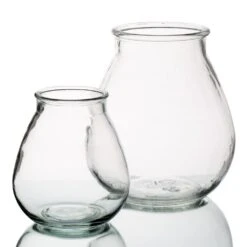 Halcyone Vintage Glass Vase Set Of 8