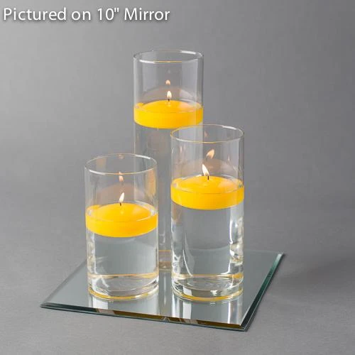 Eastland Square Mirror And Cylinder Vase Centerpiece With Richland 3" Floating Candles Set Of 84 7 Eastland Square Mirror And Cylinder Vase Centerpiece With Richland 3" Floating Candles Set Of 84 - Image 7
