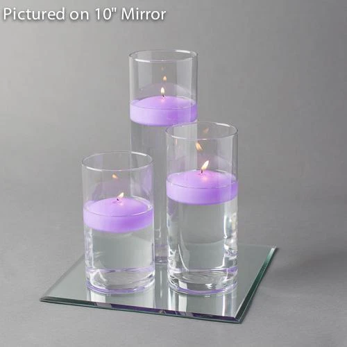 Eastland Square Mirror And Cylinder Vase Centerpiece With Richland 3" Floating Candles Set Of 84 8 Eastland Square Mirror And Cylinder Vase Centerpiece With Richland 3" Floating Candles Set Of 84 - Image 8