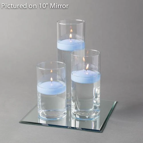 Eastland Square Mirror And Cylinder Vase Centerpiece With Richland 3" Floating Candles Set Of 84 14 Eastland Square Mirror And Cylinder Vase Centerpiece With Richland 3" Floating Candles Set Of 84 - Image 14