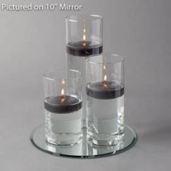 Eastland Round Mirror And Cylinder Vase Centerpiece With Richland 3" Floating Candles Set Of 84 -Candle Glow Deals Store 967A4185 Edit 86a6a88b 6f9b 4c25 a4fd 59643929647b