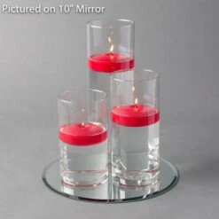 Eastland Round Mirror And Cylinder Vase Centerpiece With Richland 3" Floating Candles Set Of 84 -Candle Glow Deals Store 967A4194 ea37e52d 8f4a 4b8b 9d8e 6d460423a28e