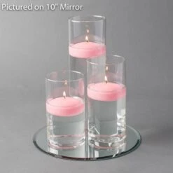 Eastland Round Mirror And Cylinder Vase Centerpiece With Richland 3" Floating Candles Set Of 84 -Candle Glow Deals Store 967A4195 545a6bc1 ced3 420c b803 493c540bf2e9