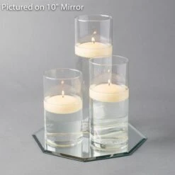 Eastland Octagon Mirror And Cylinder Vase Centerpiece With Richland 3" Floating Candles Set Of 84 18 Eastland Octagon Mirror And Cylinder Vase Centerpiece With Richland 3" Floating Candles Set Of 84 -Candle Glow Deals Store 967A4202 4e59519f 365a 42ec 9112 06bc9ea27621