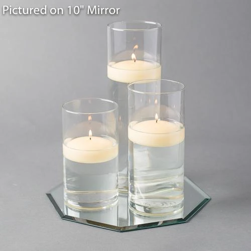Eastland Octagon Mirror And Cylinder Vase Centerpiece With Richland 3" Floating Candles Set Of 84 5 Eastland Octagon Mirror And Cylinder Vase Centerpiece With Richland 3" Floating Candles Set Of 84 - Image 5