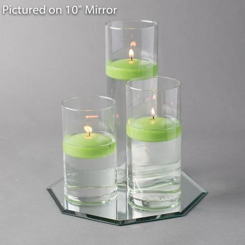 Eastland Octagon Mirror And Cylinder Vase Centerpiece With Richland 3" Floating Candles Set Of 84 8 Eastland Octagon Mirror And Cylinder Vase Centerpiece With Richland 3" Floating Candles Set Of 84 - Image 8