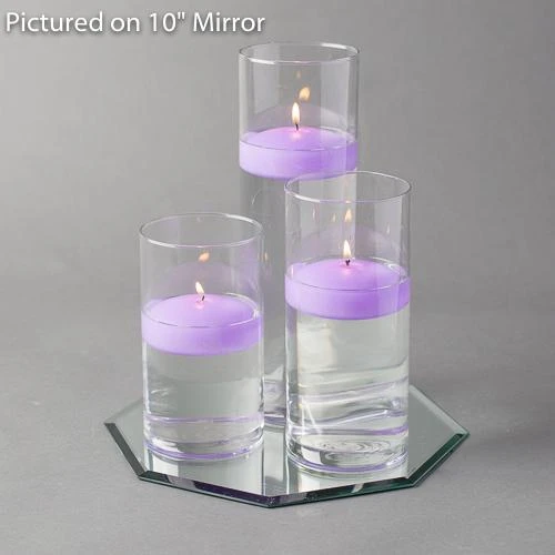 Eastland Octagon Mirror And Cylinder Vase Centerpiece With Richland 3" Floating Candles Set Of 84 10 Eastland Octagon Mirror And Cylinder Vase Centerpiece With Richland 3" Floating Candles Set Of 84 - Image 10