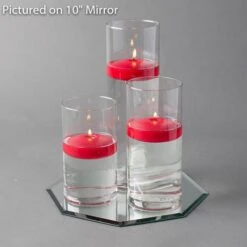 Eastland Octagon Mirror And Cylinder Vase Centerpiece With Richland 3" Floating Candles Set Of 84 27 Eastland Octagon Mirror And Cylinder Vase Centerpiece With Richland 3" Floating Candles Set Of 84 -Candle Glow Deals Store 967A4214