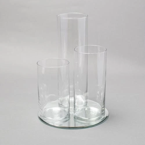 Eastland Round Mirror And Cylinder Vase Centerpiece Set Of 4 3 Eastland Round Mirror And Cylinder Vase Centerpiece Set Of 4 - Image 3