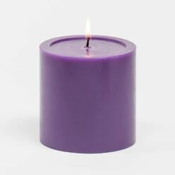 Richland 4" X 4" Purple Pillar Candles Set Of 6