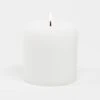 Richland 4" X 4" White Pillar Candles Set Of 6