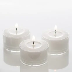 Richland Clear Extended Burn Tealight Candles White Unscented Set Of 100