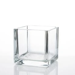 Richland Square Glass Cube Vase Set Of 3 (4"/5"/6") 13 Richland Square Glass Cube Vase Set Of 3 (4"/5"/6") -Candle Glow Deals Store 967a0126 edit 3