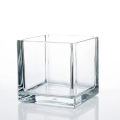 Richland Square Glass Cube Vase Set Of 3 (4"/5"/6") 15 Richland Square Glass Cube Vase Set Of 3 (4"/5"/6") -Candle Glow Deals Store 967a0128 edit 3
