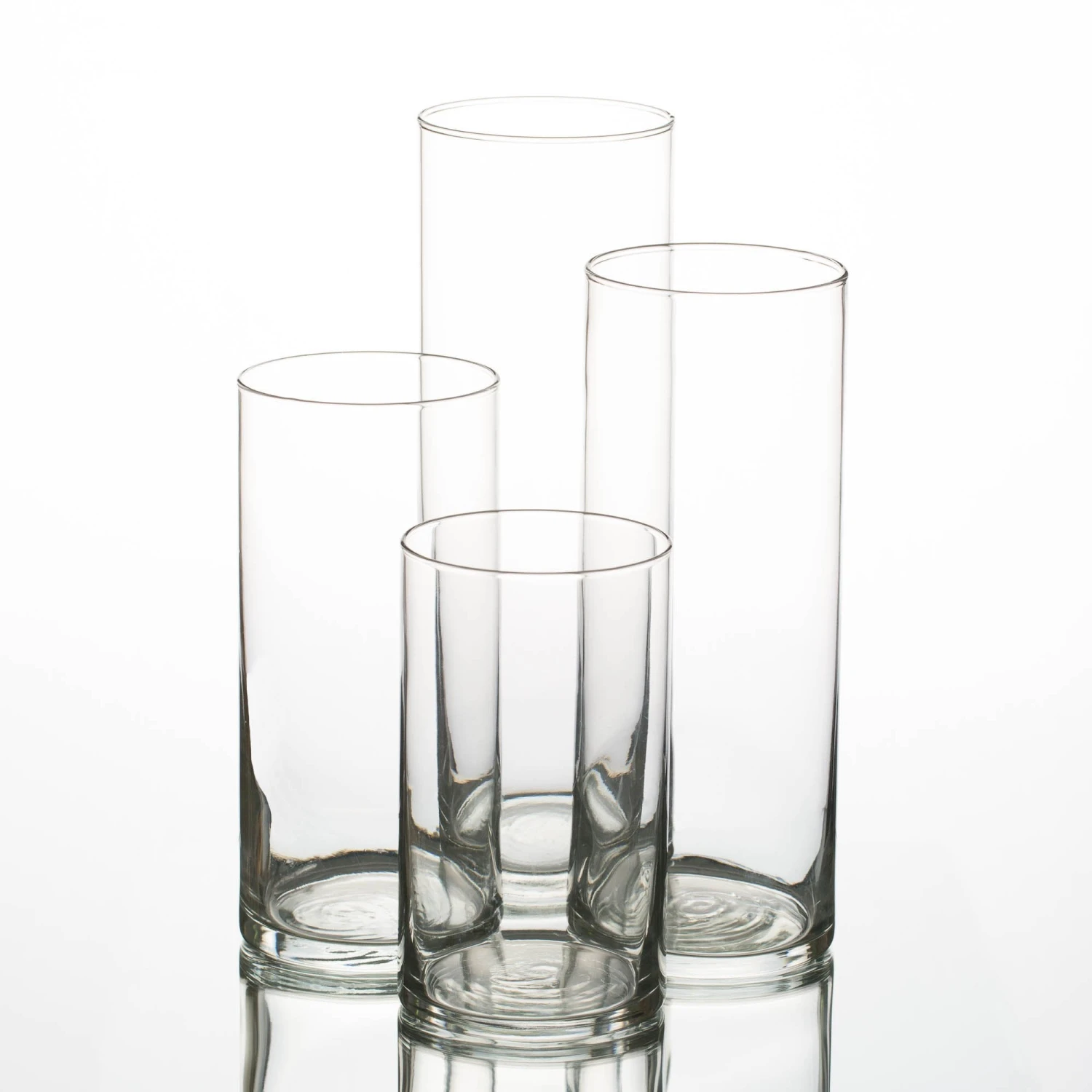 Eastland Cylinder Vases 6" , 7.5", 9" & 10.5" Set Of 4 1 Eastland Cylinder Vases 6" , 7.5", 9" & 10.5" Set Of 4