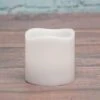 Richland Flameless LED Wavy Top Pillar Candle White 3"x3" Set Of 6