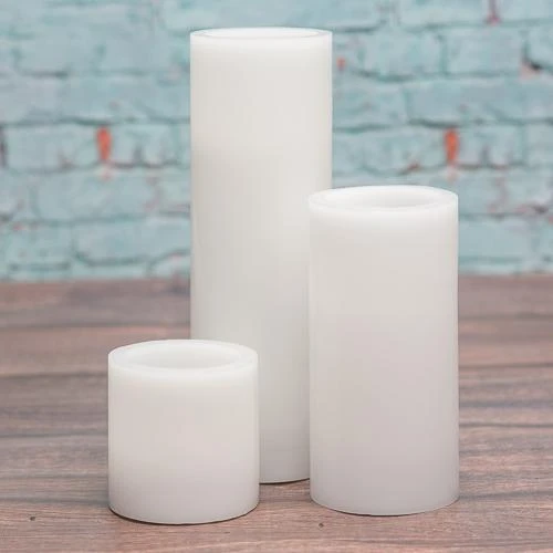 Richland Flameless LED Pillar Candles 3"x9" White Set Of 6 5 Richland Flameless LED Pillar Candles 3"x9" White Set Of 6 - Image 5