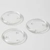 Eastland Glass Pillar Plate Round 4” Set Of 36