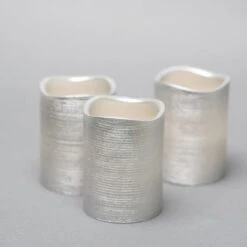 Richland Silver Metallic Wavy Top LED Candle - Set Of 12 -Candle Glow Deals Store 967a4039
