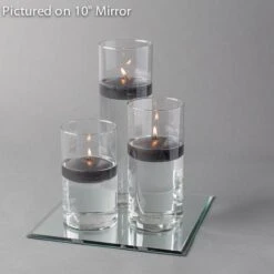 Eastland Square Mirror And Cylinder Vase Centerpiece With Richland 3" Floating Candles Set Of 7 -Candle Glow Deals Store 967a4159 edit