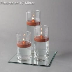 Eastland Square Mirror And Cylinder Vase Centerpiece With Richland 3" Floating Candles Set Of 7 -Candle Glow Deals Store 967a4161 edit