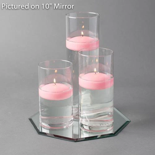 Eastland Octagon Mirror And Cylinder Vase Centerpiece With Richland 3" Floating Candles Set Of 84 3 Eastland Octagon Mirror And Cylinder Vase Centerpiece With Richland 3" Floating Candles Set Of 84 - Image 3