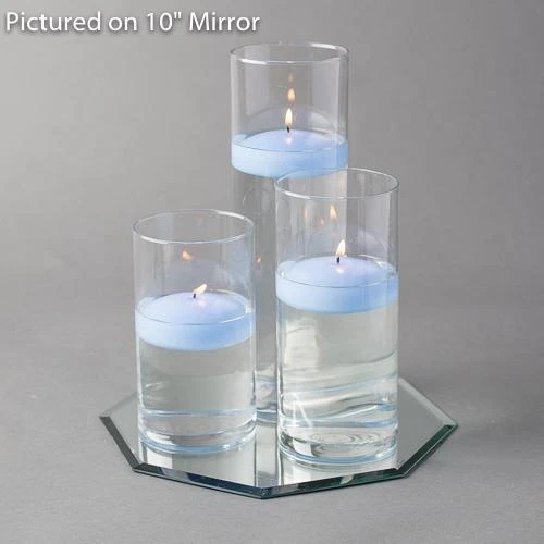 Eastland Octagon Mirror And Cylinder Vase Centerpiece With Richland 3" Floating Candles Set Of 84 2 Eastland Octagon Mirror And Cylinder Vase Centerpiece With Richland 3" Floating Candles Set Of 84 - Image 2