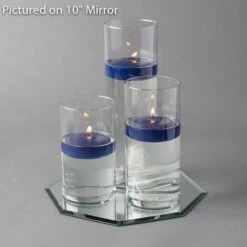 Eastland Octagon Mirror And Cylinder Vase Centerpiece With Richland 3" Floating Candles Set Of 84 17 Eastland Octagon Mirror And Cylinder Vase Centerpiece With Richland 3" Floating Candles Set Of 84 -Candle Glow Deals Store 967a4218 1 1