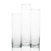 Eastland Tall Cylinder Vases 13" , 15" & 17" Set Of 3