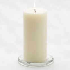 Richland Pillar Candle 3"x6" Light Ivory Set Of 12