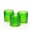 Richland Green Chunky Honeycomb Glass Votive & Tealight Holder Set Of 24